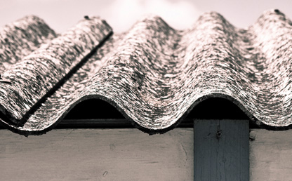 Asbestos roof